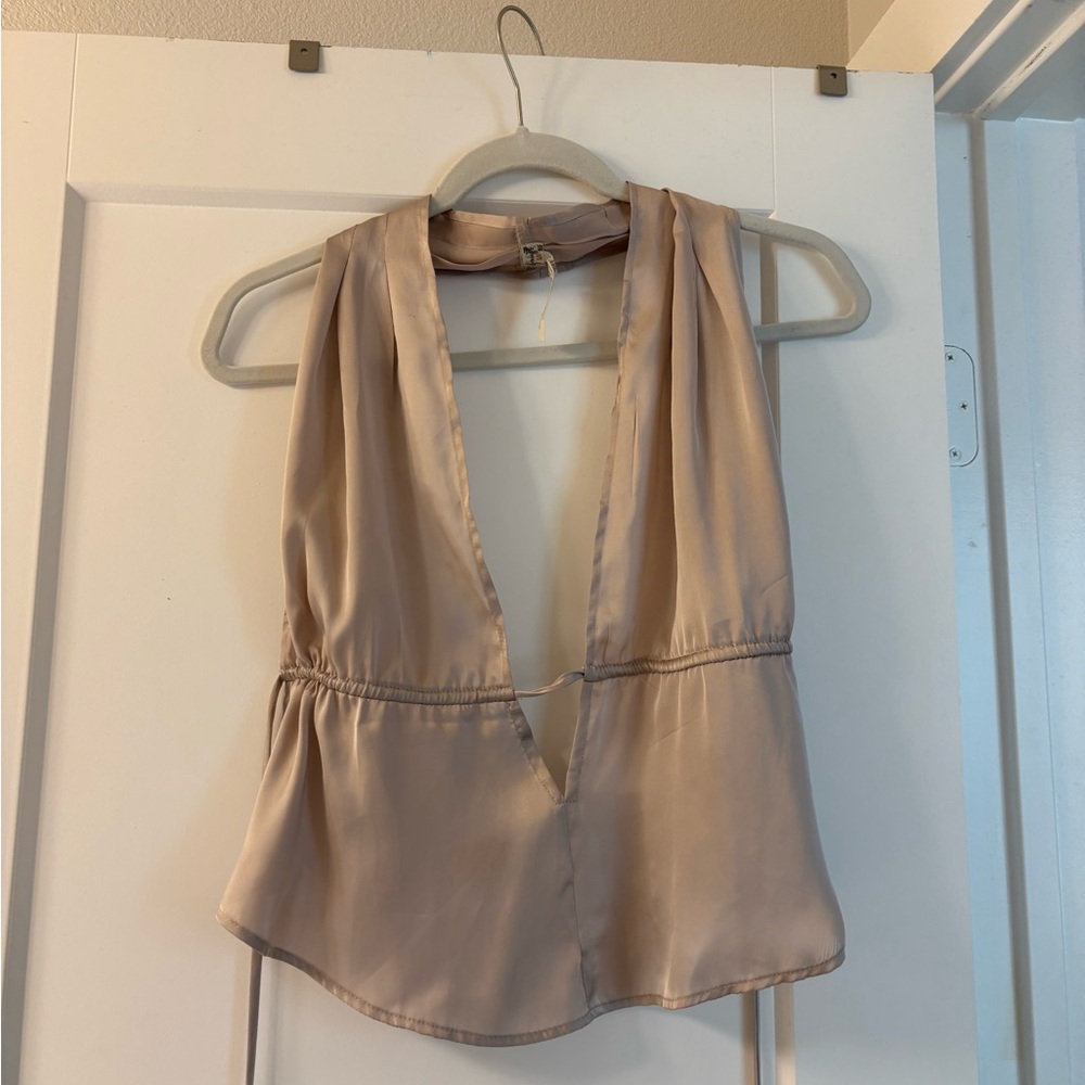 Free People backless tie top